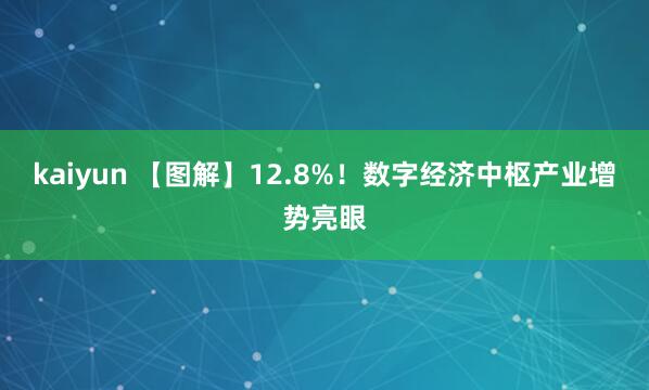 kaiyun 【图解】12.8%！数字经济中枢产业增势亮眼