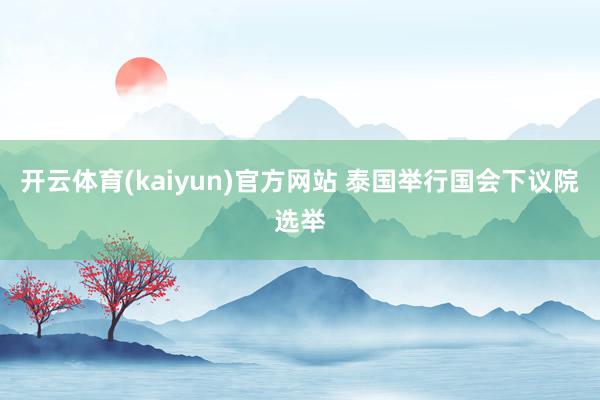 开云体育(kaiyun)官方网站 泰国举行国会下议院选举