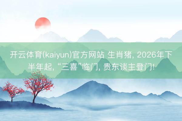 开云体育(kaiyun)官方网站 生肖猪， 2026年下半年起， “三喜”临门， 贵东谈主登门!
